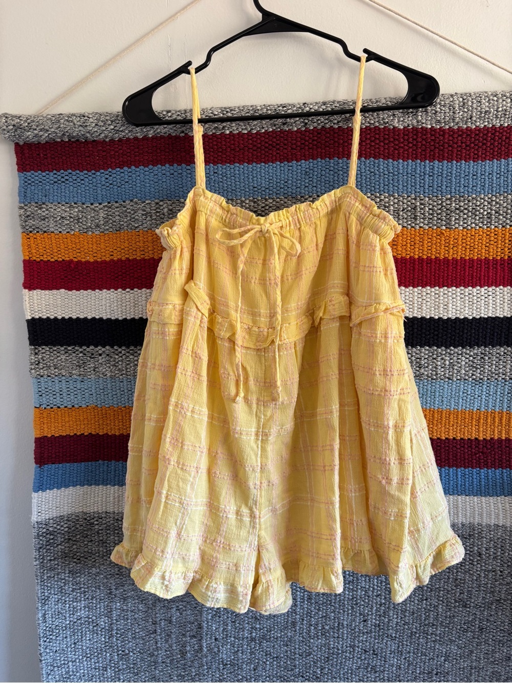NWT Urban Outfitters Yellow Ruffle Romper